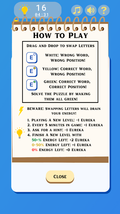 #6. Wordganise (Android) By: Digital Experiment Limited