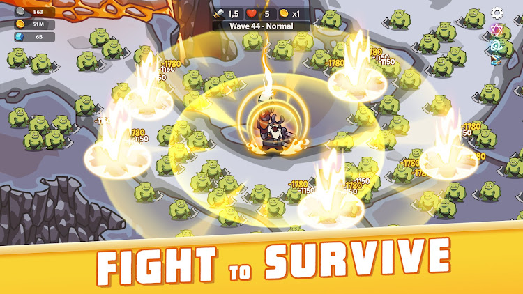 #5. Empire Survivor: Idle Defense (Android) By: Fansipan Limited