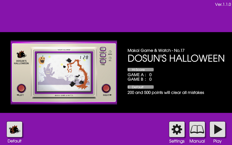 #4. LCD GAME - DOSUN'S HALLOWEEN (Android) By: datsuryoku_k