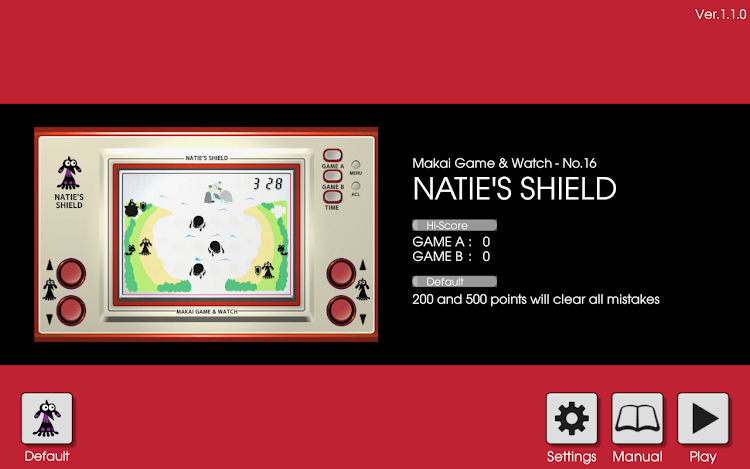 #4. LCD GAME - NATIE'S SHIELD (Android) By: datsuryoku_k