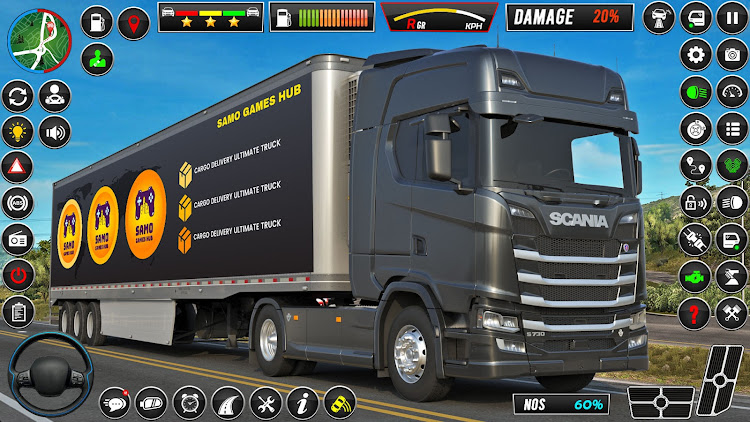 #7. Euro Truck Transport Games (Android) By: Spartans Gaming Zone