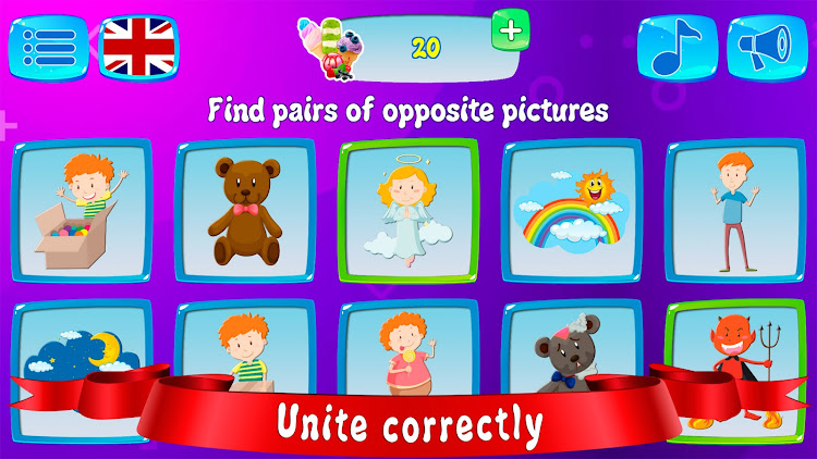 #6. Smart game Flashcards for kids (Android) By: sbitsoft.com