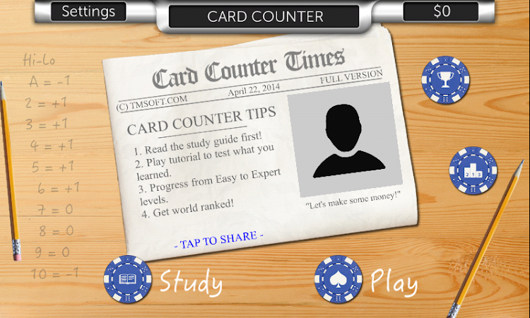 #3. Card Counter (Android) By: TMSOFT