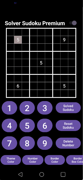 #3. Solver Sudoku Premium (Android) By: MD Ideas