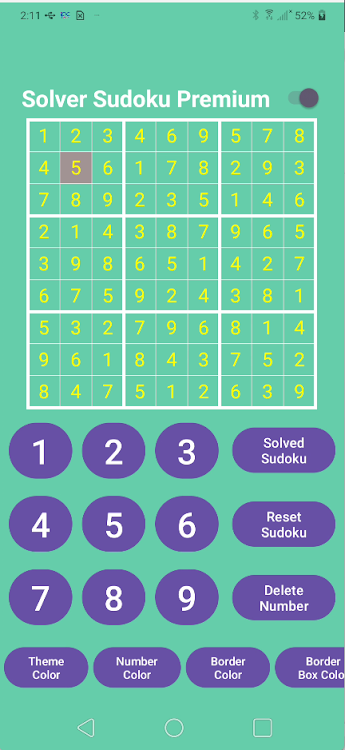 #5. Solver Sudoku Premium (Android) By: MD Ideas