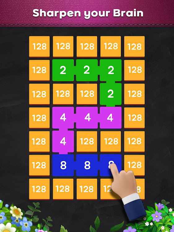 #10. Merge Brain 2248 : Number Game (Android) By: SUPERBOX Inc