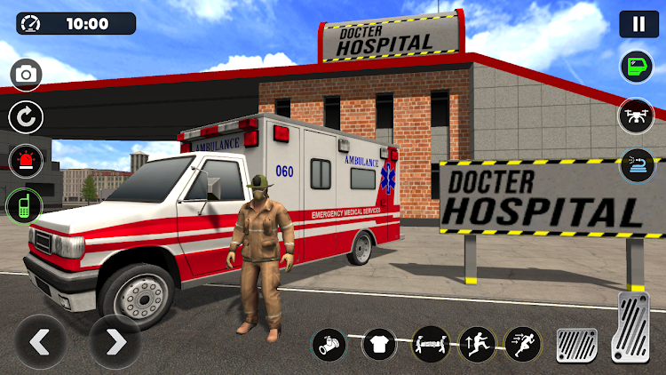 #6. Ambulance Rescue Doctor Games (Android) By: Bat Cave Studio