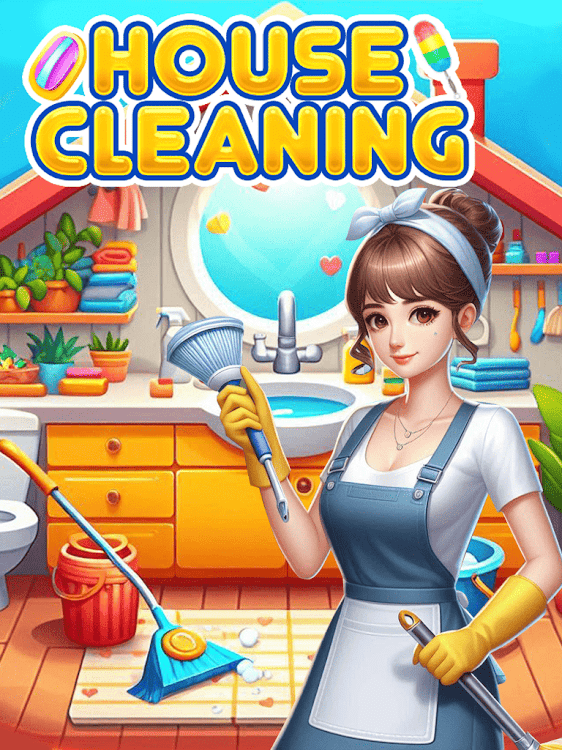 #9. Big Messy Home Cleaning Games (Android) By: Princess MakeUp Salon - Dress Up Games For Girls