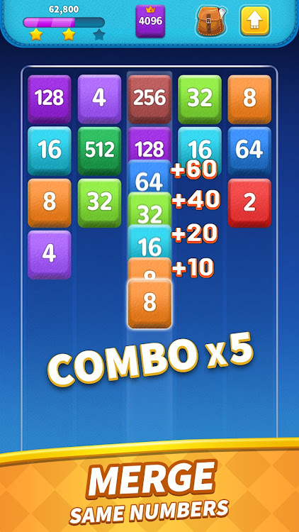 #10. Merge Blocks: 2048 Game (Android) By: Merge Puzzle Games