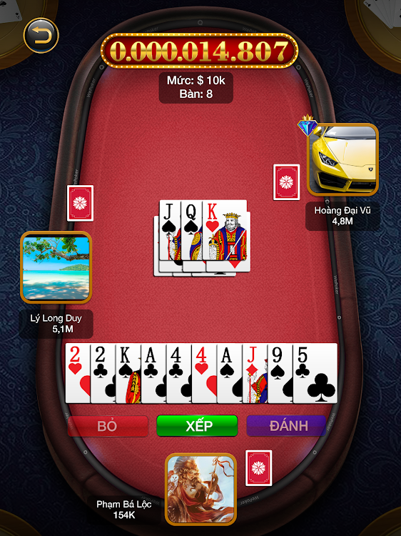 #8. Chinese Poker: Animal Slots (Android) By: Gosiha Pte. Ltd.