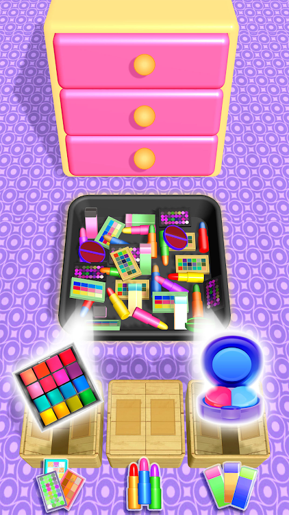 #5. Makeup Organizer Fill Closet (Android) By: Simple Dimple Games