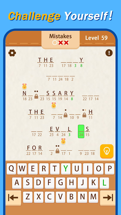 #10. Code Breaker - Cryptogram Word (Android) By: SunShine Glee