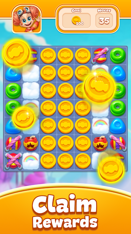 #7. Candy Pop Story : Match 3 (Android) By: Gamoper