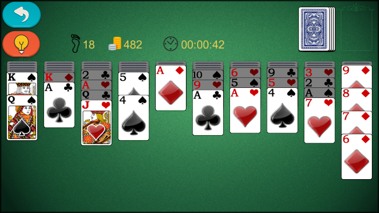 #2. Spider Solitaire Classic+ (Android) By: Crazy Game Developer