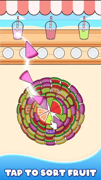 #10. Fruit Sort: Juicy Match Game (Android) By: Mirai Global Publishing