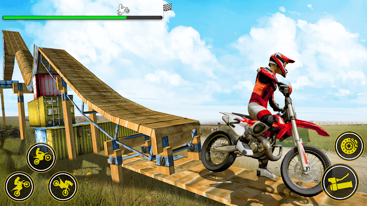 #2. Bike Stunt: Bike Race Games (Android) By: skylinkgames