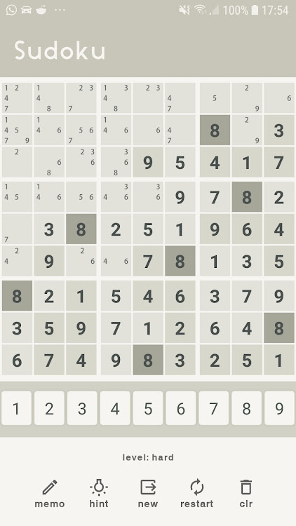 #3. Sudoku - fun brain training (Android) By: Blickzentrale