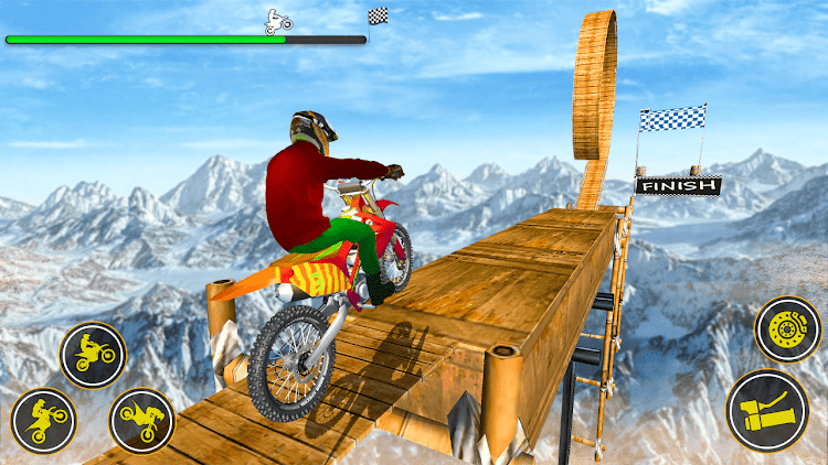 #6. Bike Stunt: Bike Race Games (Android) By: skylinkgames