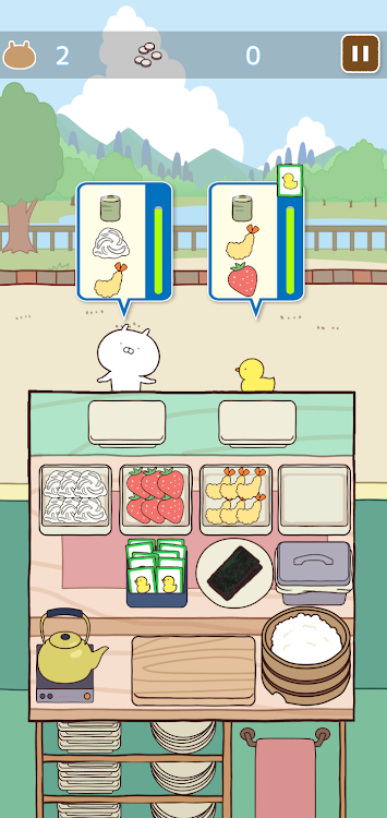 #6. うさまるキッチン (Android) By: RABBIT TAIL STUDIO CO., LTD.