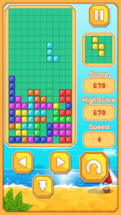 #2. Classic Block Falling (Android) By: NANIMOBI