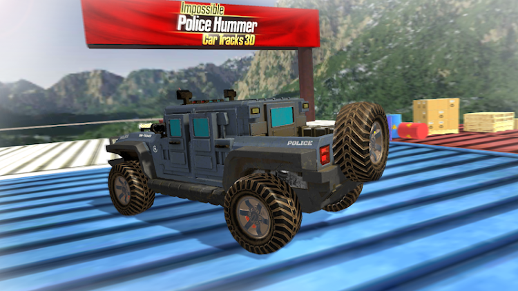 #3. Impossible Ramp Hummer Car 3D (Android) By: Pixasoft Infotech™