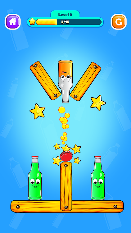 #6. Bottle Flip : Jump & 3D Tap (Android) By: Eagledevsoft