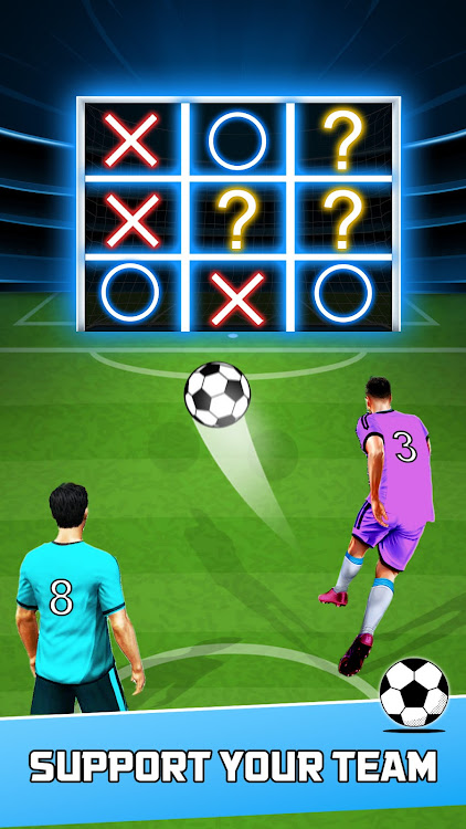 #3. Tic Tac Toe- XOXO Football 3D (Android) By: Casihyp Games Studio