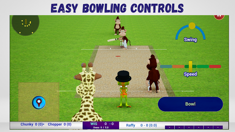 #2. Animal Cricket (Android) By: Fun Field Games