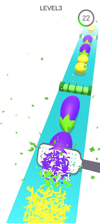 #5. Fruits Grate Slice (Android) By: year twenty three studio