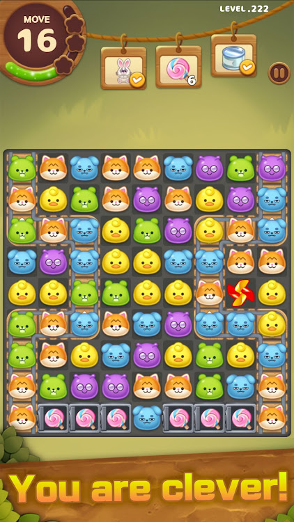 #6. Candy Friends Forest : Match-3 (Android) By: SUPERBOX Inc