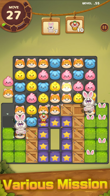 #7. Candy Friends Forest : Match-3 (Android) By: SUPERBOX Inc