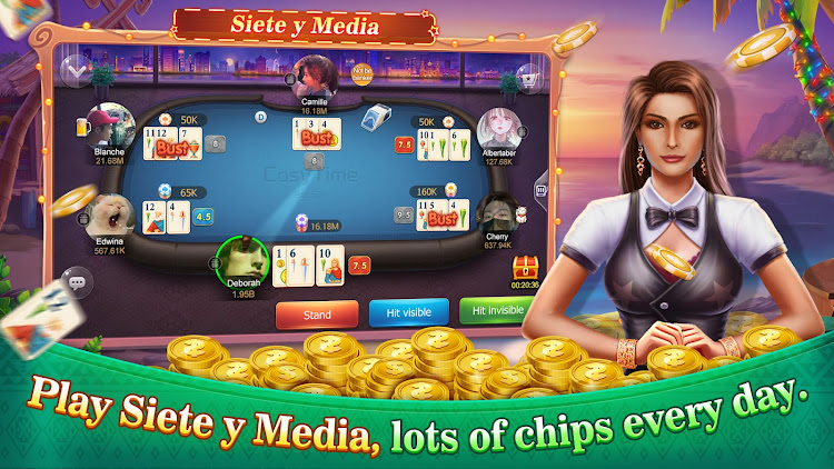 #2. Conquian - Siete Y Media Burro (Android) By: CosyTime