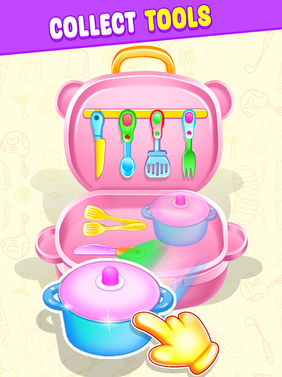 #6. Kitchen Set - Toy Cooking Game (Android) By: rsapps