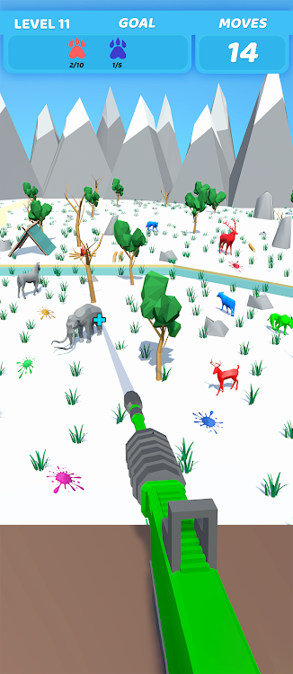 #5. Paint Ball Shooting : Animal (Android) By: Satisfying Games by Pantra Studios