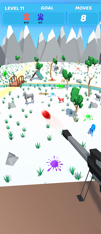 #8. Paint Ball Shooting : Animal (Android) By: Satisfying Games by Pantra Studios