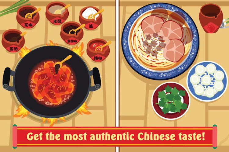 #3. Purple Pink Chinese Food (Android) By: Papo World