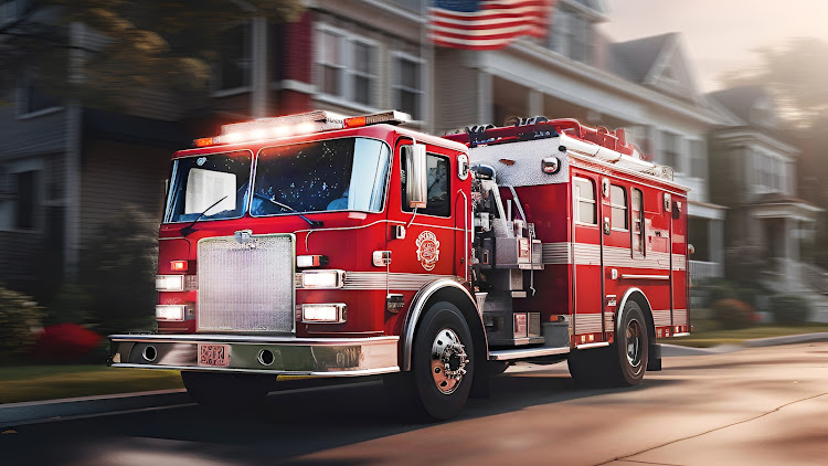 #3. US Fire Truck rescue Sim Games (Android) By: Sketchy Gamerz