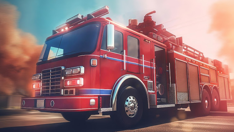 #4. US Fire Truck rescue Sim Games (Android) By: Sketchy Gamerz