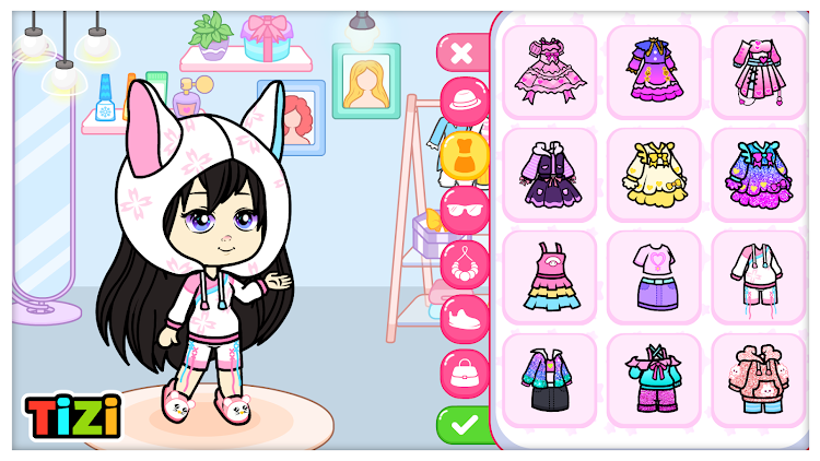 #2. Tizi Dolls: Kawaii Home Design (Android) By: Tizi Town Games