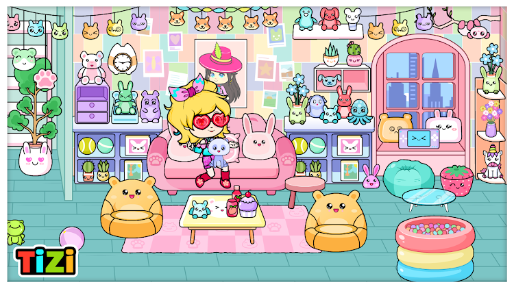 #3. Tizi Dolls: Kawaii Home Design (Android) By: Tizi Town Games