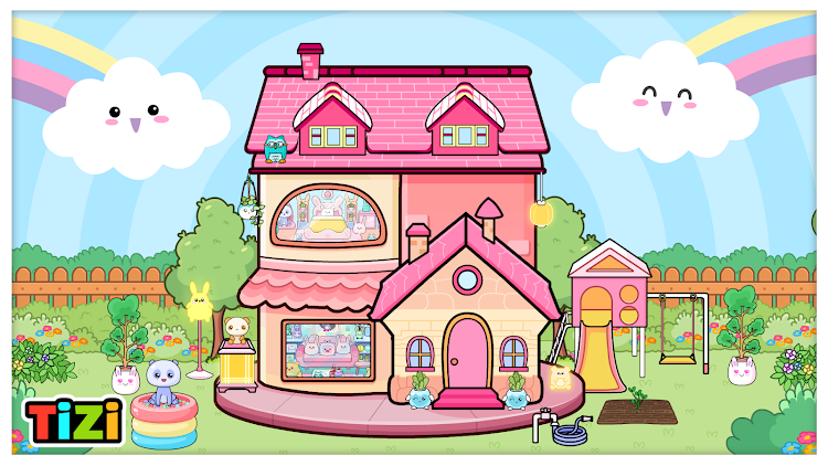 #4. Tizi Dolls: Kawaii Home Design (Android) By: Tizi Town Games