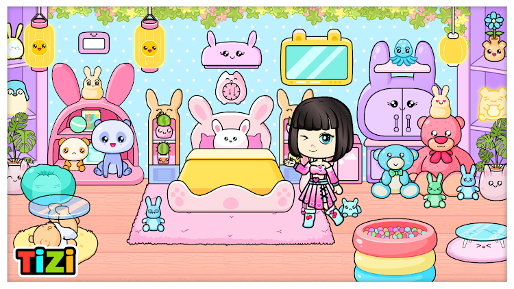 #5. Tizi Dolls: Kawaii Home Design (Android) By: Tizi Town Games