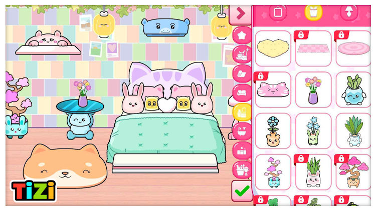 #7. Tizi Dolls: Kawaii Home Design (Android) By: Tizi Town Games