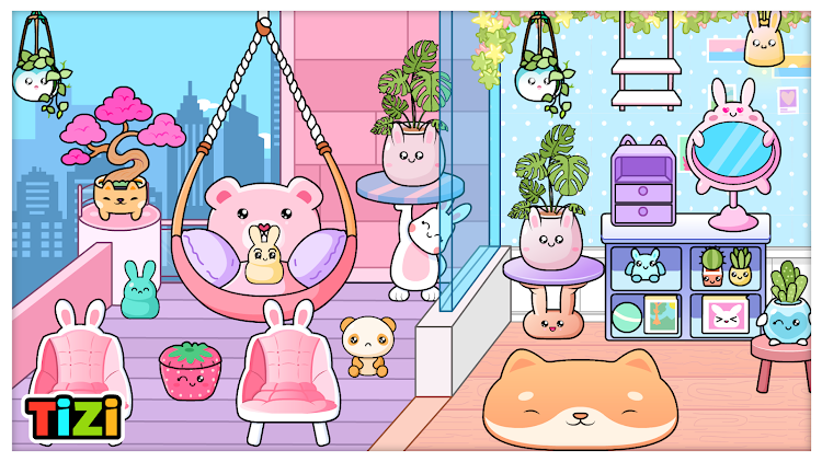 #8. Tizi Dolls: Kawaii Home Design (Android) By: Tizi Town Games