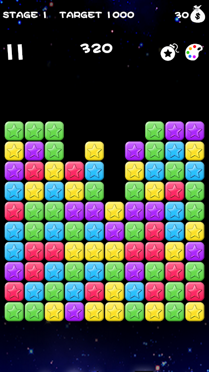 #2. Popping Stars Game (Android) By: Ninth Game