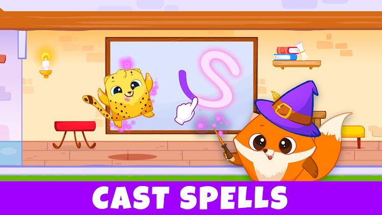 #8. Unicorn Academy: Magic School (Android) By: Bibi.Pet - Toddlers Games - Colors and Shapes