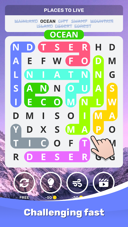 #2. Word Puzzle Game (Android) By: Space dev