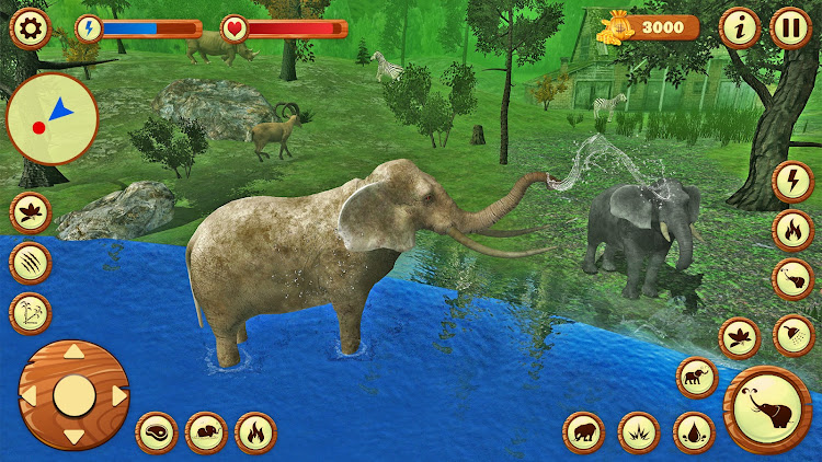 #2. Ultimate Wild Elephant Games (Android) By: One Cent Games