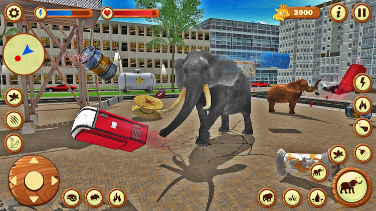 #5. Ultimate Wild Elephant Games (Android) By: One Cent Games