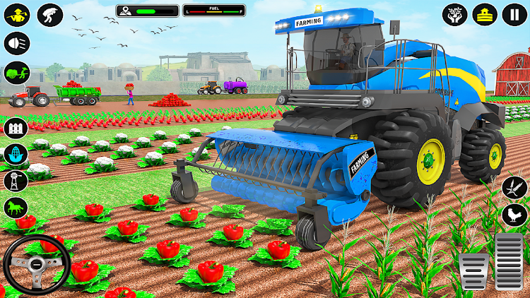 #5. Tractor Farming Tractor Games (Android) By: Lion Gamez Studio